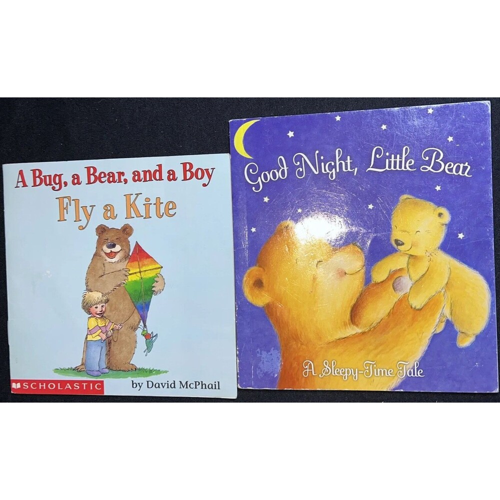 A Bug,🐛 a Bear,🐻 and a Boy Fly a Kite,🪁 Good Night 😴 Little Bear 🐻 .